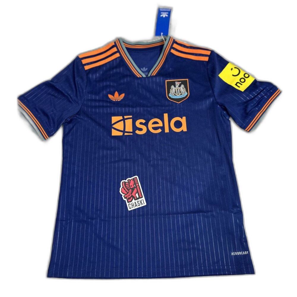 Adidas Newcastle United Jersey Blue 25/26 Third Home Soccer Kids Large JJ2228